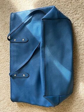 Coach Blue Leather Interior Patch Tote
